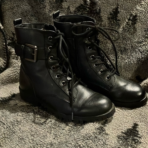 SO Combat style Black Boots - Picture 1 of 4